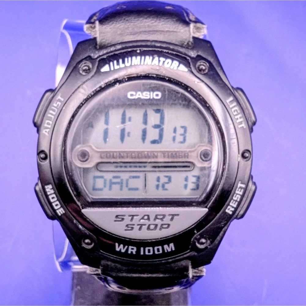 CASIO ILLUMINATOR DIGITAL WATCH 100M‎ WATER RESISTANT, Working